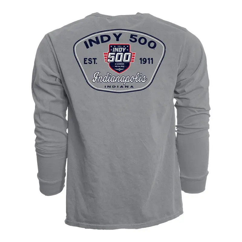 2026 Indy 500 America Patch Longsleeve T-Shirt 1