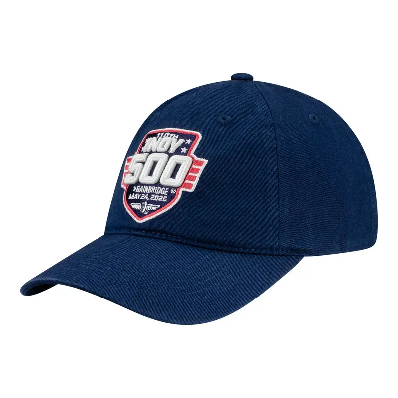 2026 Indy 500 Event Slouch Navy Hat 1