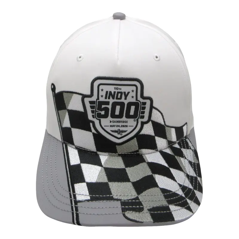 2026 Indy 500 Oversized Checkered Flag Hat 1