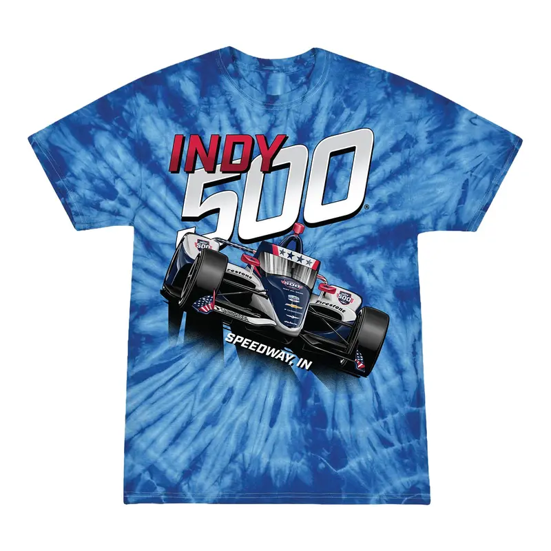 2026 Indy 500 United We Race Tie Dye T-Shirt 1