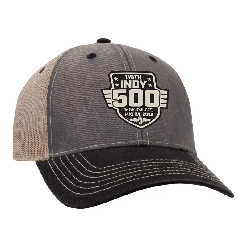 2026 Indy 500 Washed Mesh Back Logo Hat 1