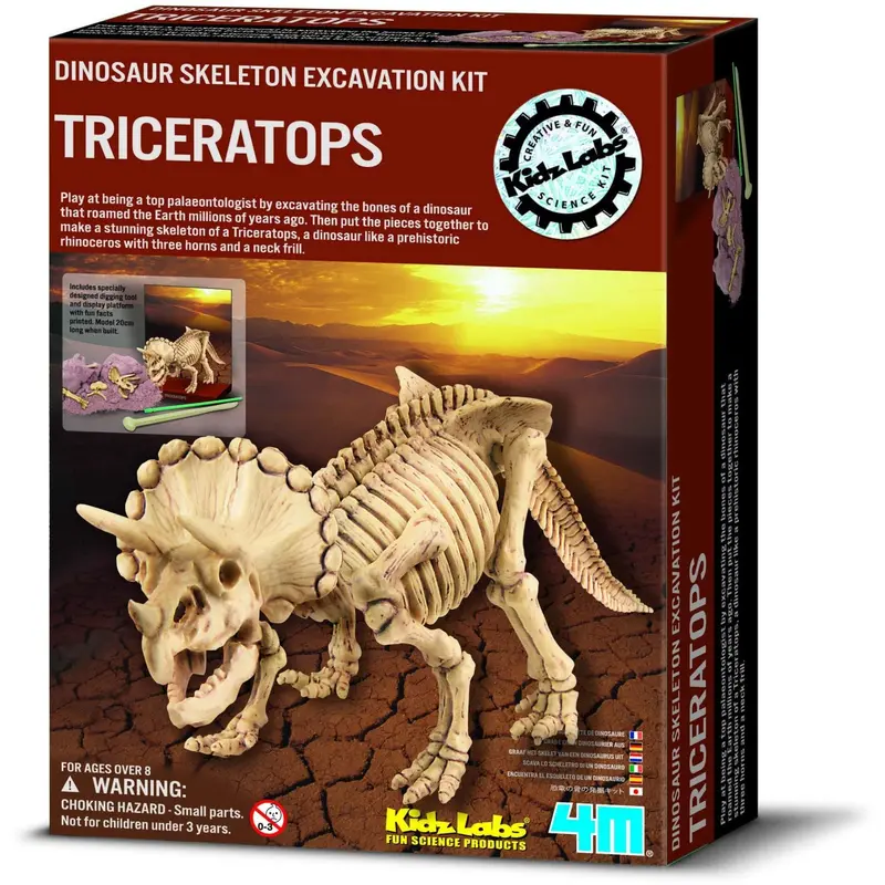 4M Kidz Labs/Dig A Triceratops Skeleton 1