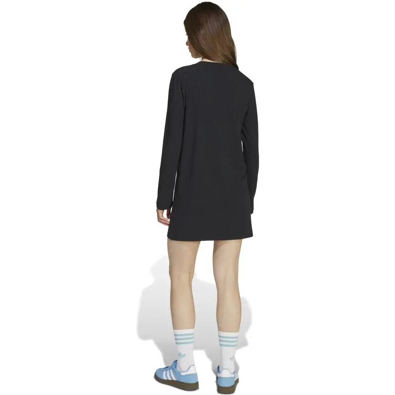 Adidas Originals Black/White Wide Rib Kjole 3