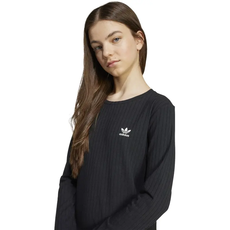 Adidas Originals Black/White Wide Rib Kjole 5