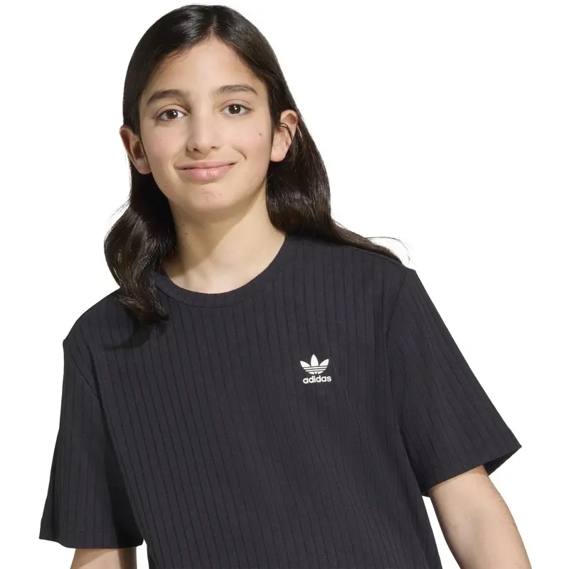 Adidas Originals Black/White Wide Rib T-Shirt 2