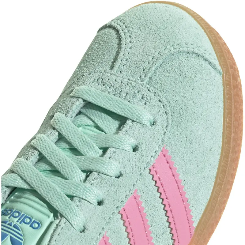Adidas Originals Clear Mint/Bliss Pink/Bright Blue Gazelle C Sneakers 3