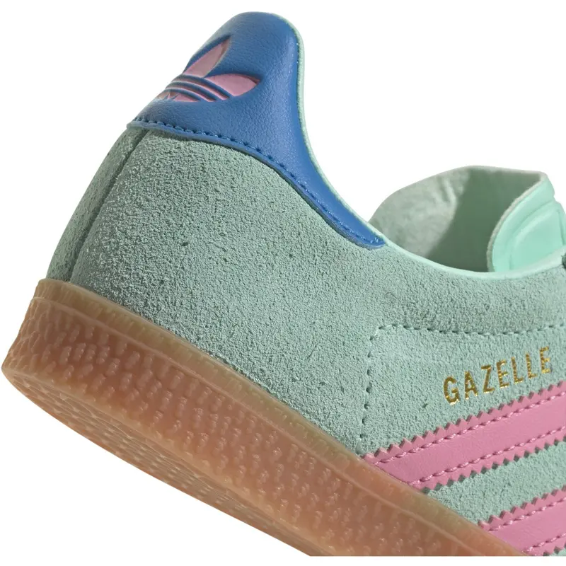 Adidas Originals Clear Mint/Bliss Pink/Bright Blue Gazelle C Sneakers 4