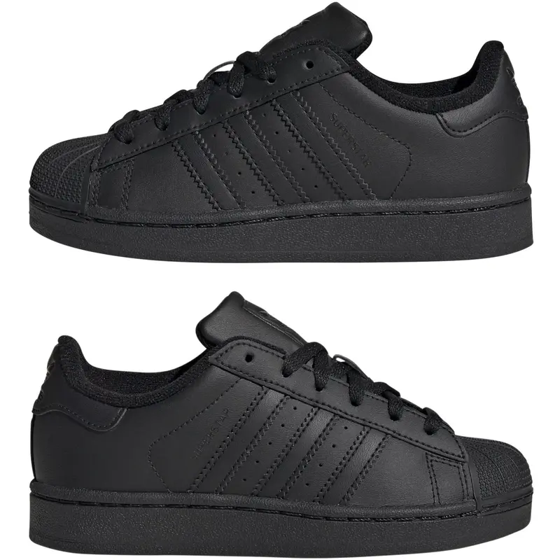 Adidas Originals Core Black/Core Black/Core Black Superstar Ii C Sneakers 5
