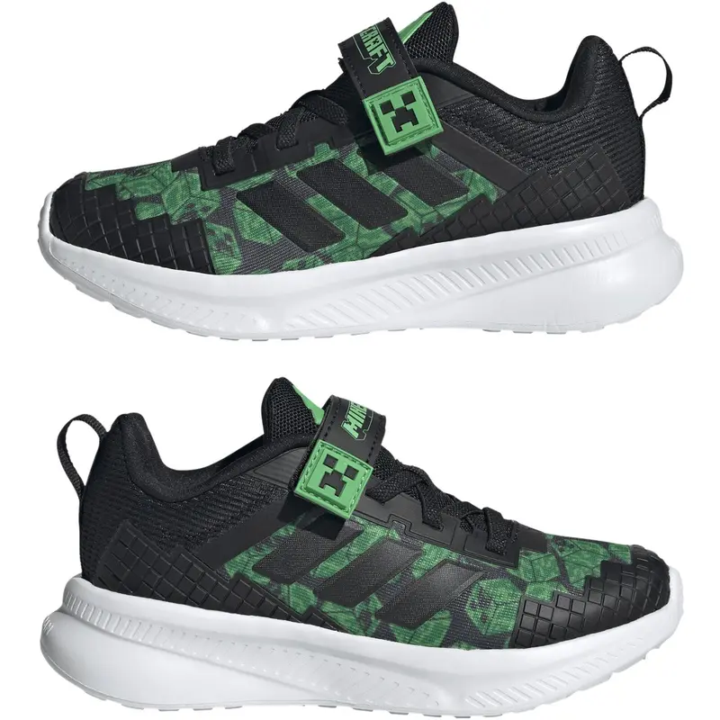 Adidas Originals Core Black/Core Black/Ftwr White Minecraft Fortarun El C Sneakers 5