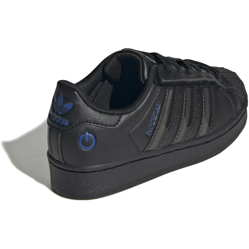 Adidas Originals Core Black/Core Black/Preloved Violet Superstar Led Lights Cf El C Sneakers 12