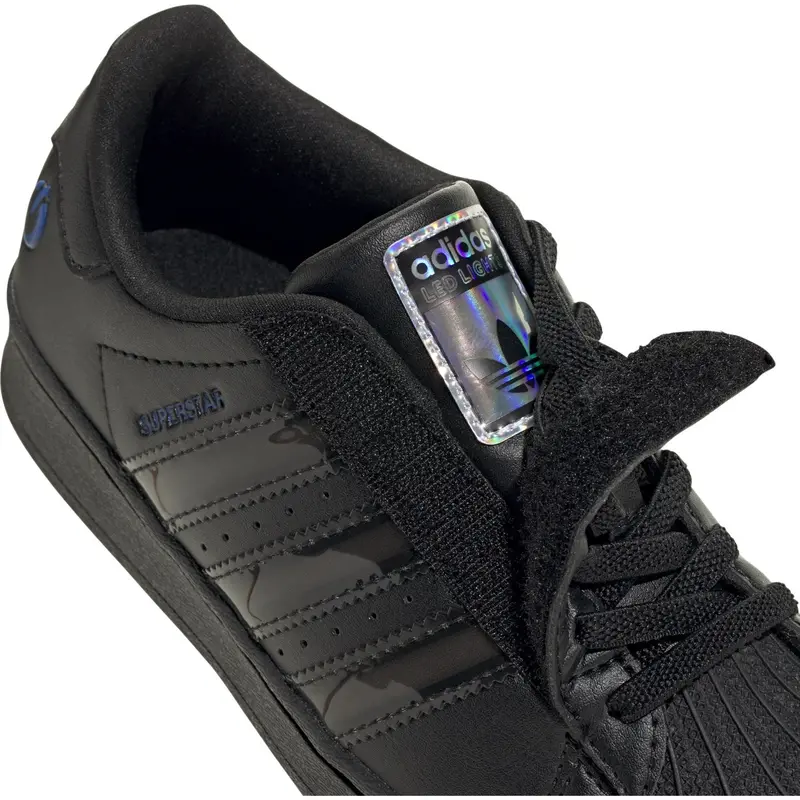 Adidas Originals Core Black/Core Black/Preloved Violet Superstar Led Lights Cf El C Sneakers 4