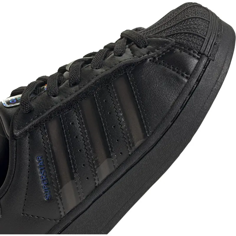 Adidas Originals Core Black/Core Black/Preloved Violet Superstar Led Lights Cf El C Sneakers 5