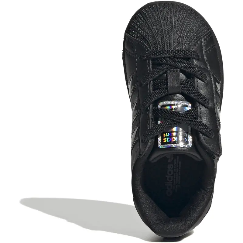 Adidas Originals Core Black/Core Black/Preloved Violet Superstar Led Lights Cf El I Sneakers 10