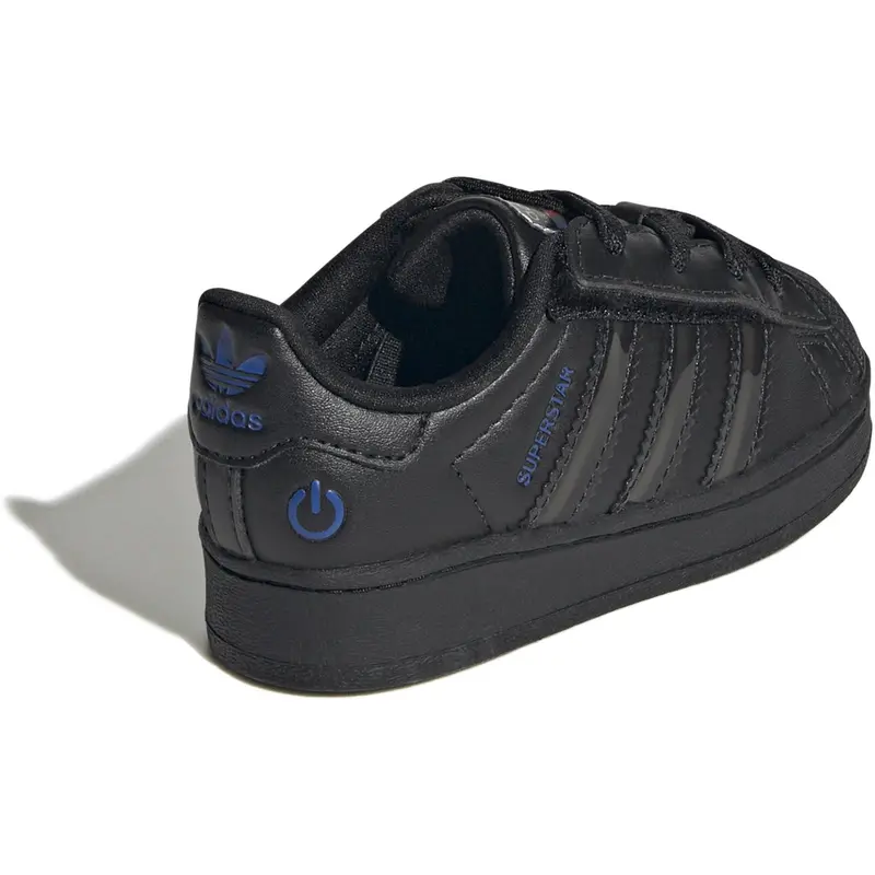 Adidas Originals Core Black/Core Black/Preloved Violet Superstar Led Lights Cf El I Sneakers 12