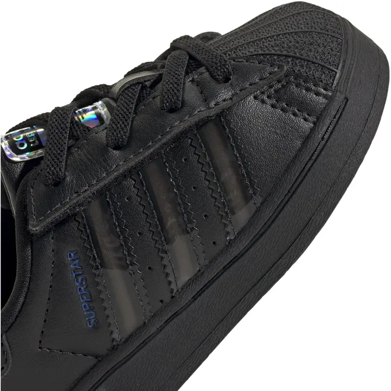 Adidas Originals Core Black/Core Black/Preloved Violet Superstar Led Lights Cf El I Sneakers 5