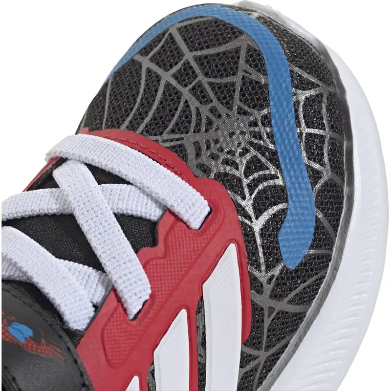Adidas Originals Core Black/Ftwr White/Pure Ruby Runfalcon Spider-Man El I Sneakers 3