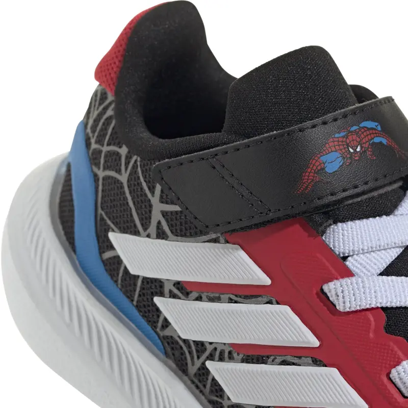 Adidas Originals Core Black/Ftwr White/Pure Ruby Runfalcon Spider-Man El I Sneakers 4