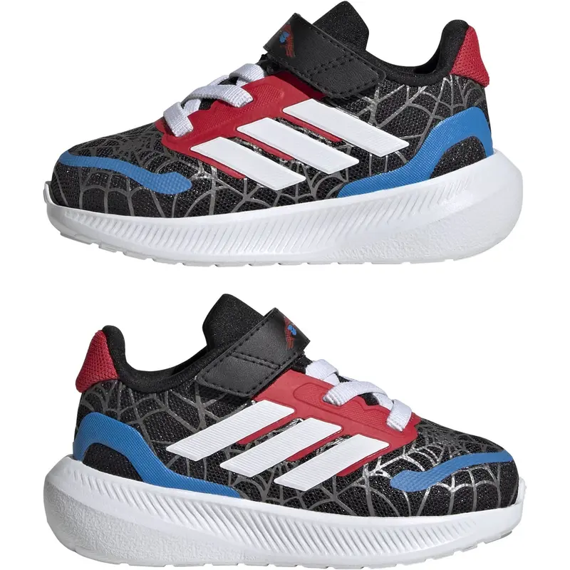 Adidas Originals Core Black/Ftwr White/Pure Ruby Runfalcon Spider-Man El I Sneakers 5