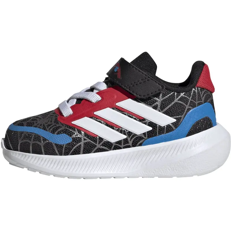 Adidas Originals Core Black/Ftwr White/Pure Ruby Runfalcon Spider-Man El I Sneakers 6