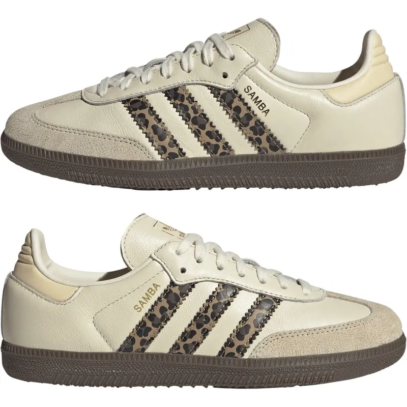 Adidas Originals Cream White/Core Black/Sand Strata Samba Og J Sneakers 5