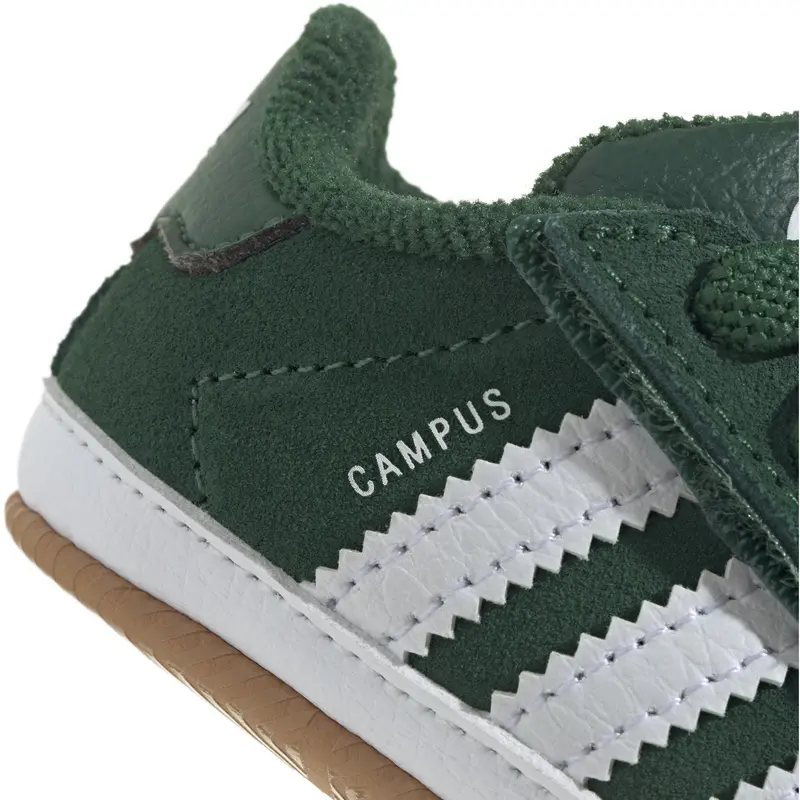 Adidas Originals Dark Green/Ftwr White/Gum 2 Campus 00S Crib Sneakers 4