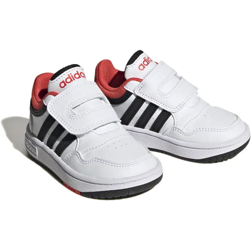 Adidas Originals Ftwr White/Core Black/Bright Red Hoops 3.0 Cf I Sneakers 2