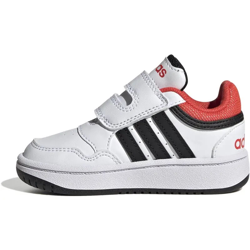 Adidas Originals Ftwr White/Core Black/Bright Red Hoops 3.0 Cf I Sneakers 4