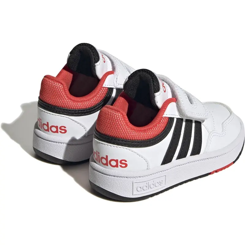 Adidas Originals Ftwr White/Core Black/Bright Red Hoops 3.0 Cf I Sneakers 9