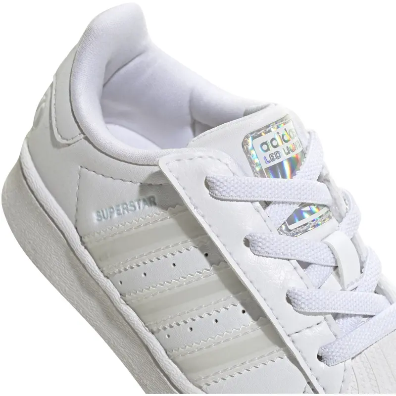 Adidas Originals Ftwr White/Ftwr White/Ftwr White Superstar Led Lights Cf El I Sneakers 3
