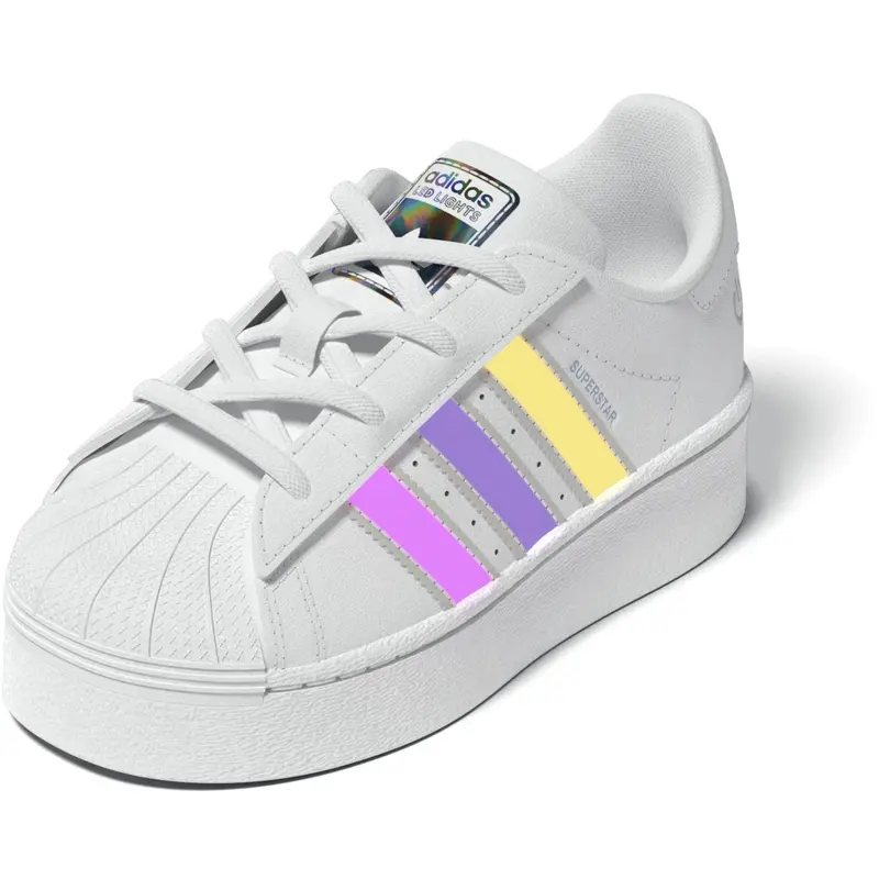 Adidas Originals Ftwr White/Ftwr White/Ftwr White Superstar Led Lights Cf El I Sneakers 6