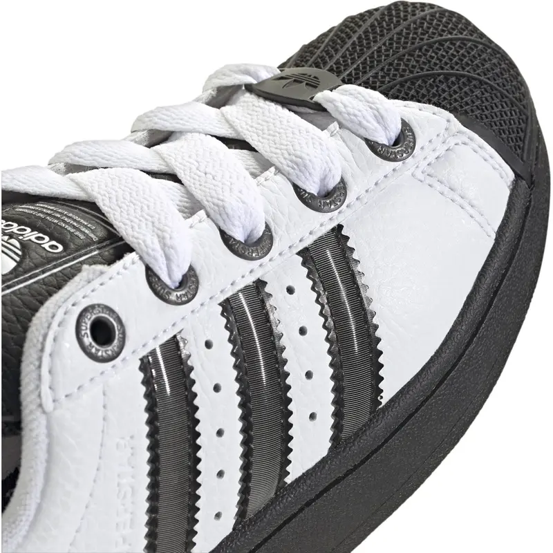 Adidas Originals Ftwr White/Matte Silver/Core Black Superstar Ii J Sneakers 3