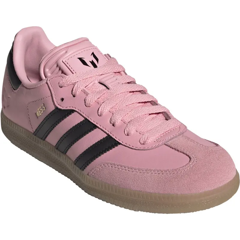 Adidas Originals Light Pink/Core Black/Gum4 Samba Messi J Sneakers 2