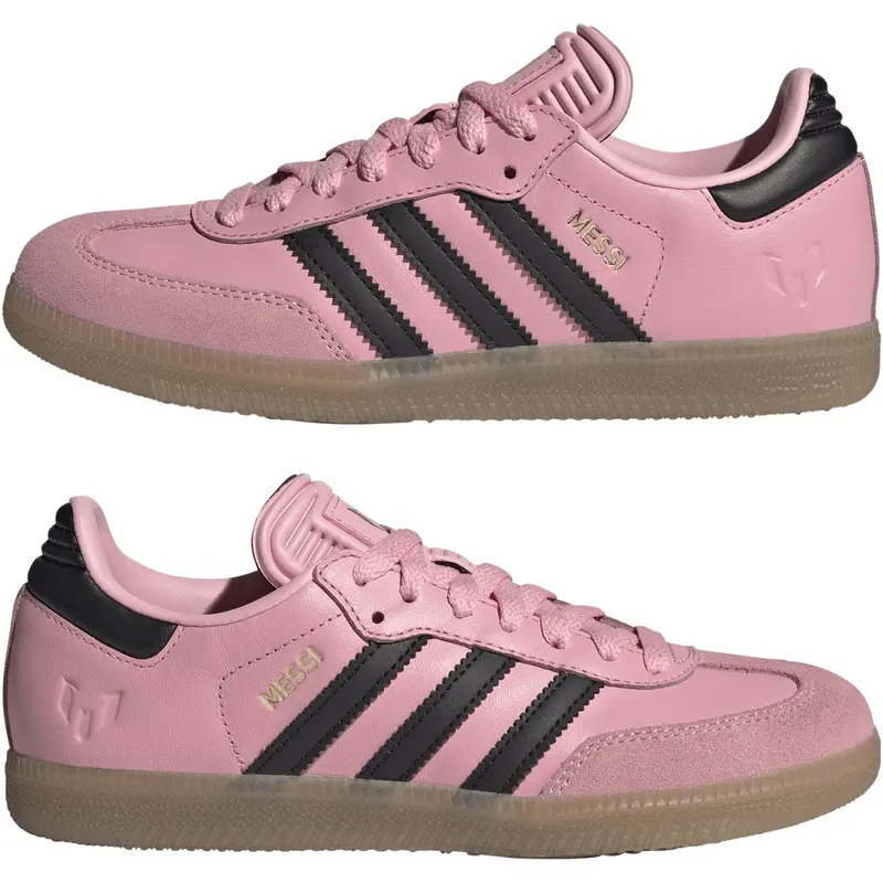 Adidas Originals Light Pink/Core Black/Gum4 Samba Messi J Sneakers 5