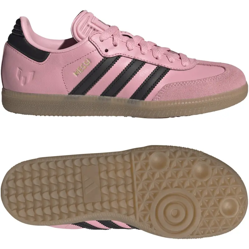 Adidas Originals Light Pink/Core Black/Gum4 Samba Messi J Sneakers 6