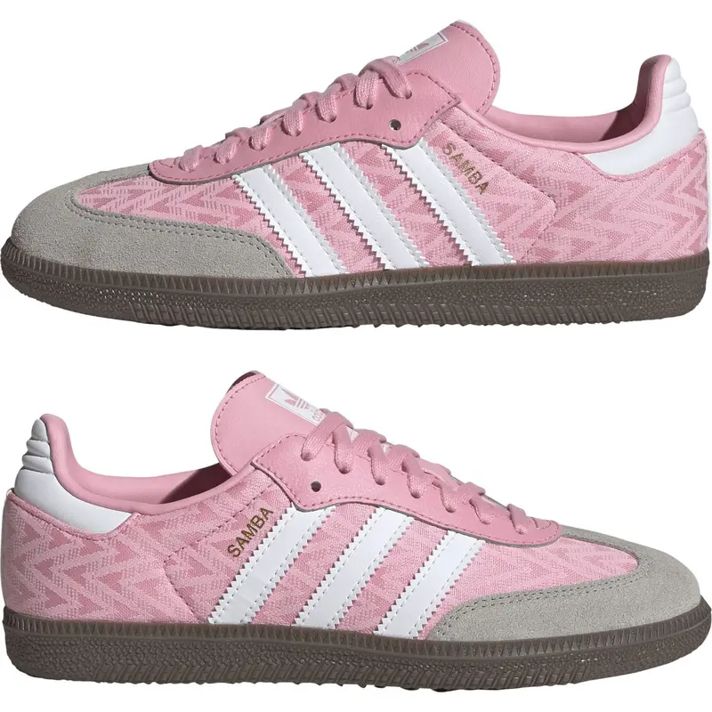Adidas Originals Light Pink/Ftwr White/Gum5 Samba Og J Sneakers 5