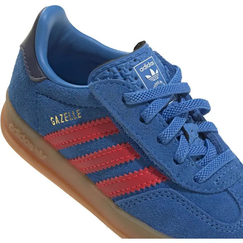 Adidas Originals Lucid Ray Blue/Lucid Red/Gum 2 Gazelle Indoor Cf El I Sneakers 3