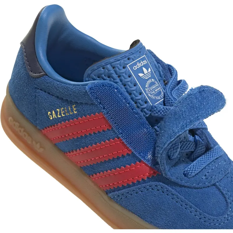 Adidas Originals Lucid Ray Blue/Lucid Red/Gum 2 Gazelle Indoor Cf El I Sneakers 4