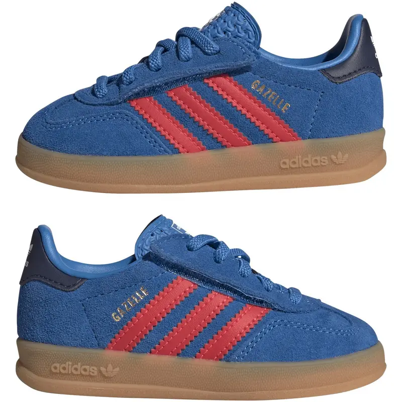 Adidas Originals Lucid Ray Blue/Lucid Red/Gum 2 Gazelle Indoor Cf El I Sneakers 5