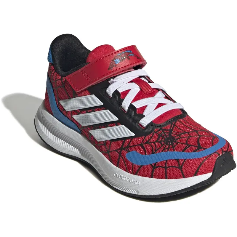 Adidas Originals Pure Ruby/Ftwr White/Bright Blue Runfalcon Spider-Man El C Sneakers 2