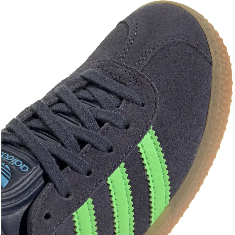 Adidas Originals Shadow Navy/Screaming Green/Lucid Aquamarine Gazelle C Sneakers 3