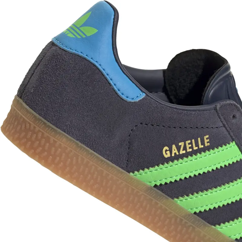 Adidas Originals Shadow Navy/Screaming Green/Lucid Aquamarine Gazelle C Sneakers 4