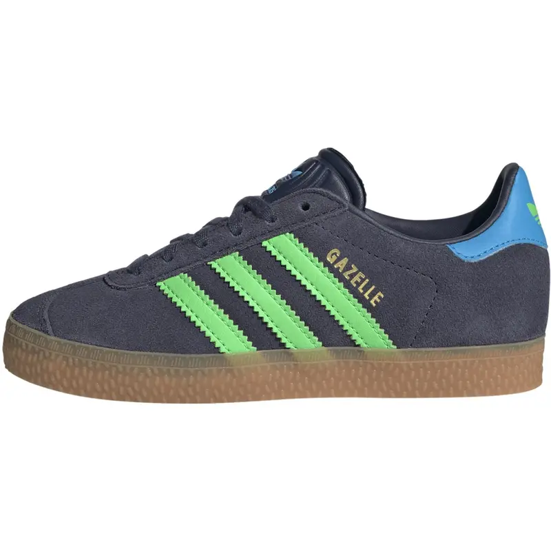 Adidas Originals Shadow Navy/Screaming Green/Lucid Aquamarine Gazelle C Sneakers 6