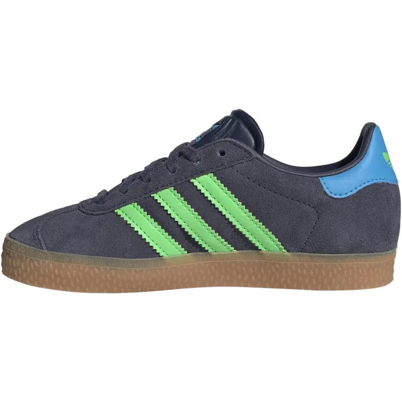 Adidas Originals Shadow Navy/Screaming Green/Lucid Aquamarine Gazelle C Sneakers 7