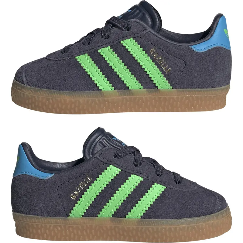 Adidas Originals Shadow Navy/Screaming Green/Lucid Aquamarine Gazelle Cf El I Sneakers 6