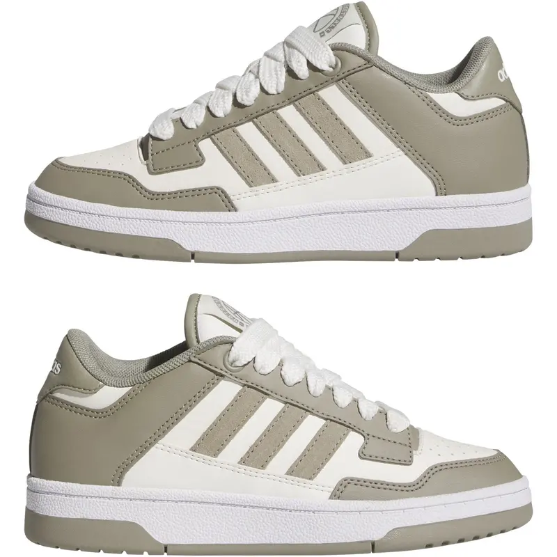 Adidas Originals Silver Pebble/Cloud White/Ftwr White Rapid Court Low J Sneakers 3