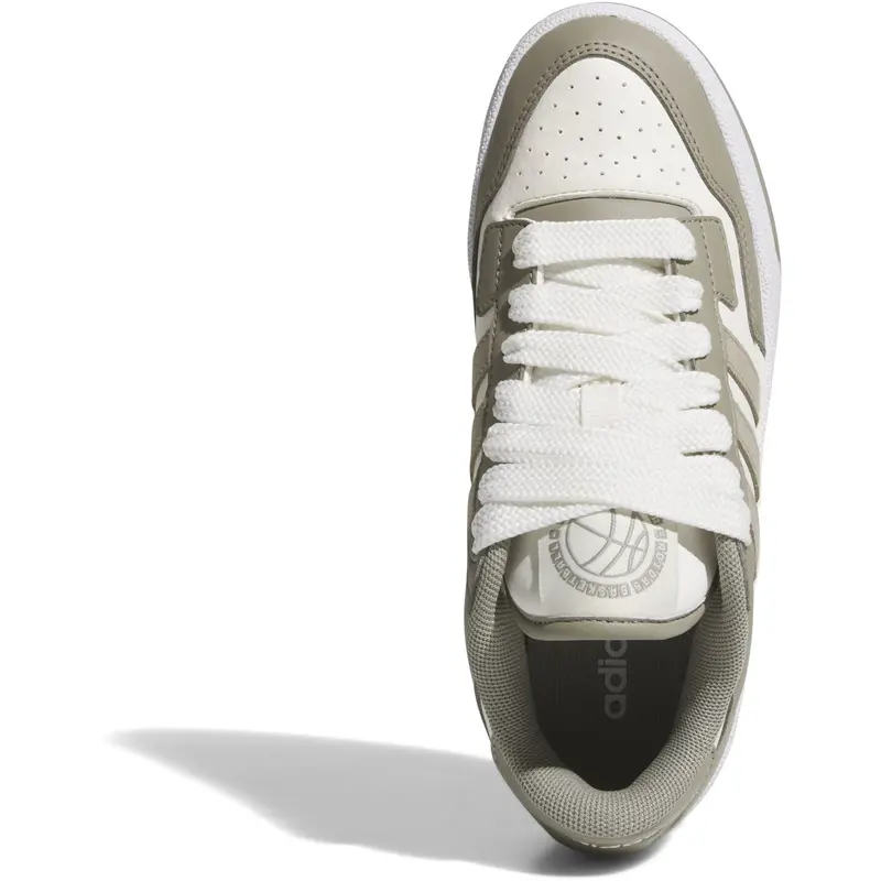 Adidas Originals Silver Pebble/Cloud White/Ftwr White Rapid Court Low J Sneakers 8