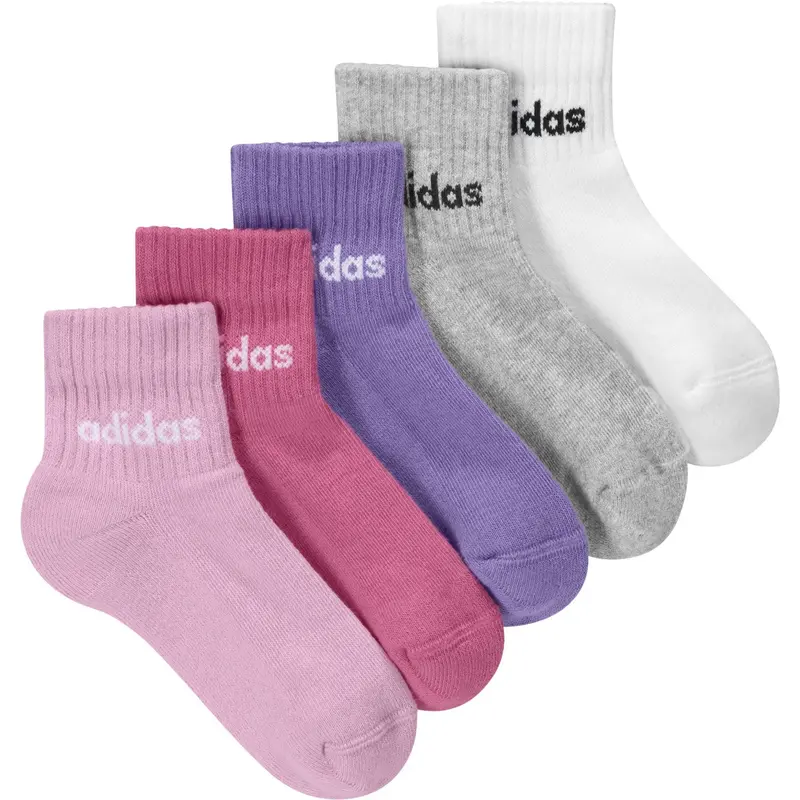 Adidas Originals True Pink/Pink Fusion/Violet Fusion Kids Lin 5P Ankelstrømper 1