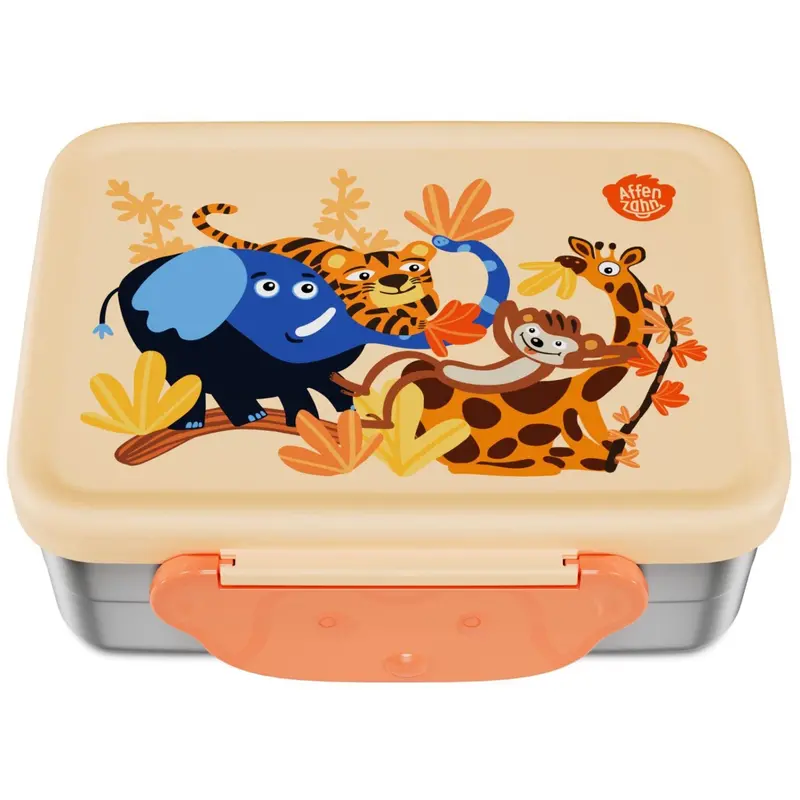 Affenzahn Sunny Savannah Lunchbox Rustfrit Stål 1