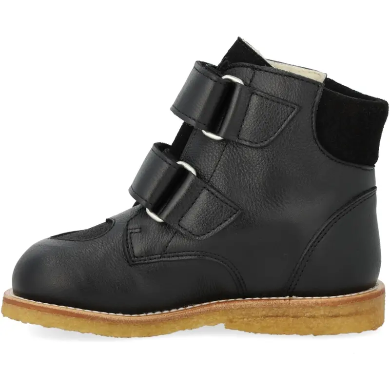 Angulus Black/Black Glitter Tex-Støvle Med Funklende Glitterhjerter 2