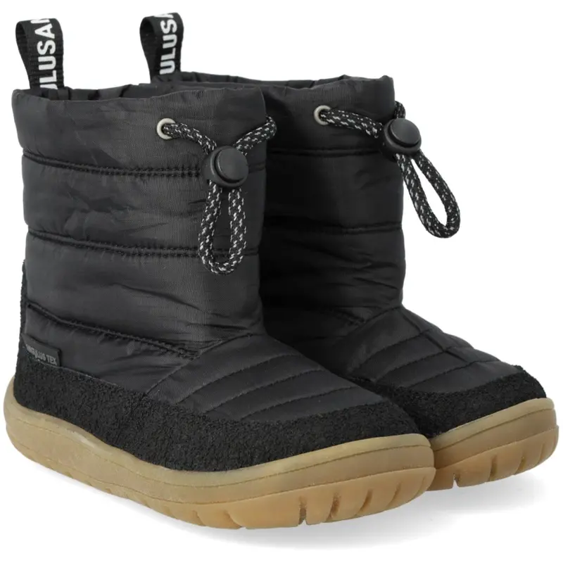 Angulus Black/Black Let Og Fleksibel Tex-Vinterstøvle I Nylon 1